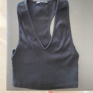 Black tank top